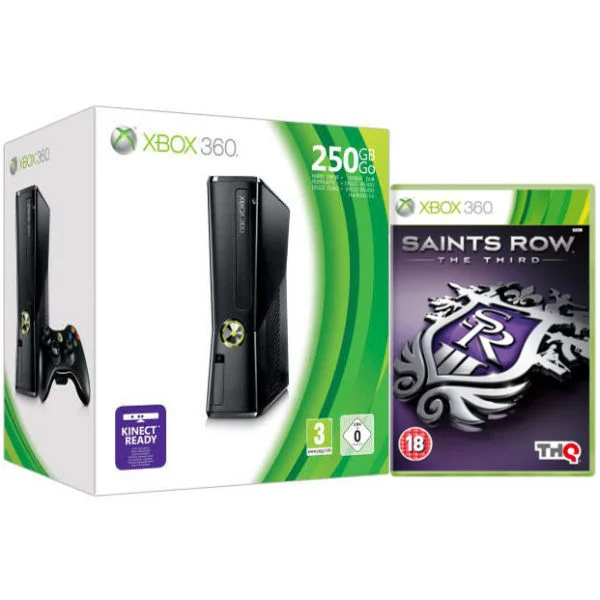 Xbox 360 250GB Bundle (Includes Saints Row: The Third) Image 1