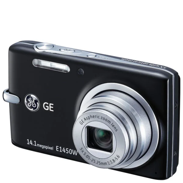 GE E1450W Digital Camera - Black (14MP, 5 x Optical, 2.7 Inch LCD) Image 1