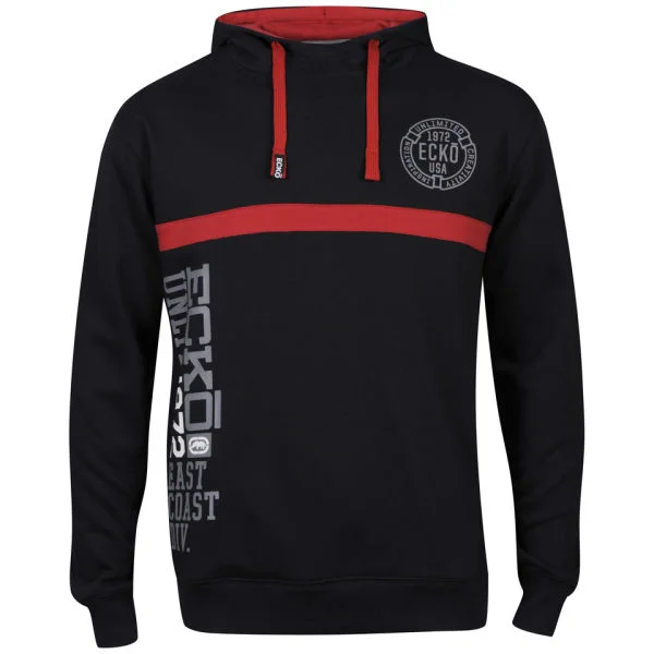 Ecko Men's Banner Hoody - Black/Red - S - Black/Red Image 1