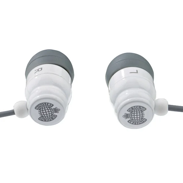 Exspect Ministry of Sound MOS001 Earphones (White/Grey) Image 1