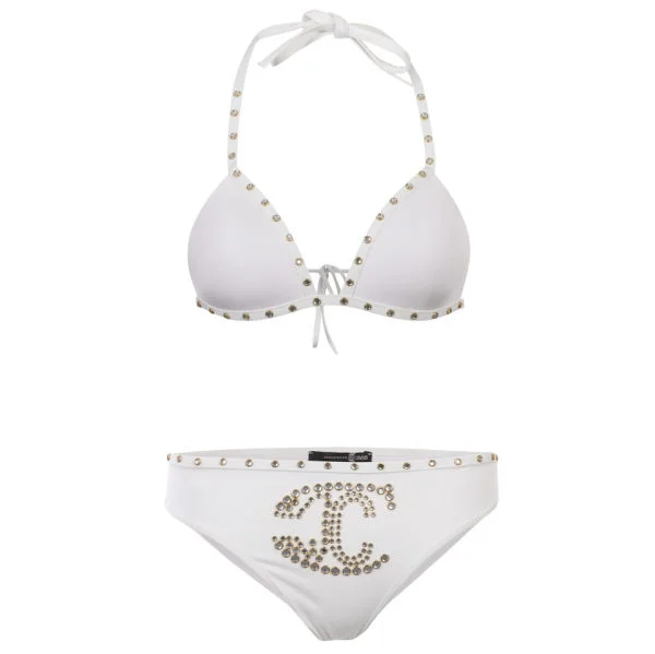 Just Cavalli Women's Stud Detail Bikini - White - 8 - White Image 1