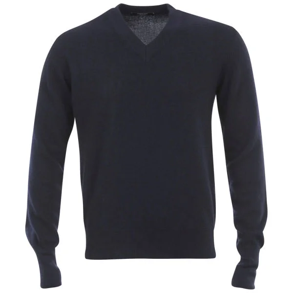 Romeo Gigli Men's V-Neck Knit - Navy - M - Navy Image 1