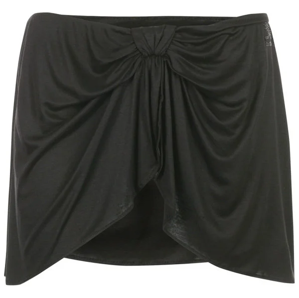 John Galliano Women's Bow Detail Jersey Skirt - Black - 12 - Black Image 1