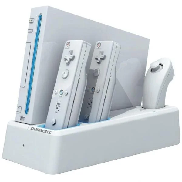 Duracell Wii Charging Stand (White) Image 1