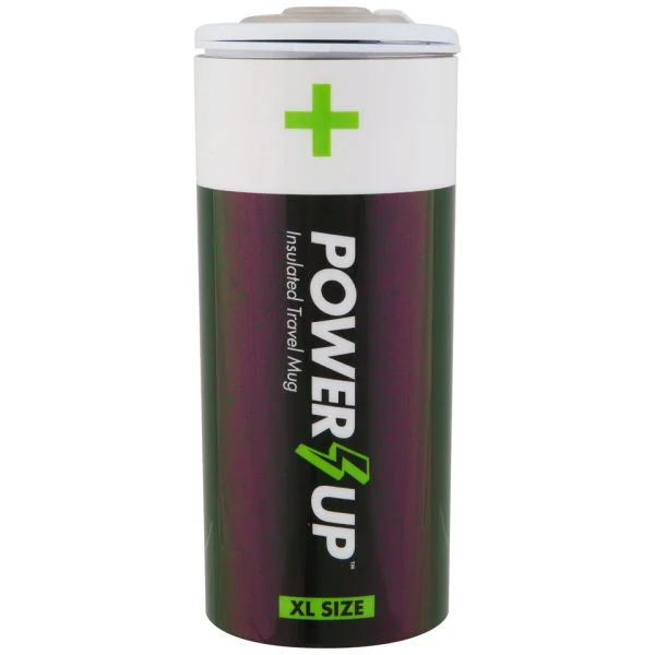 Battery Shaped Insulated Travel Mug Image 1