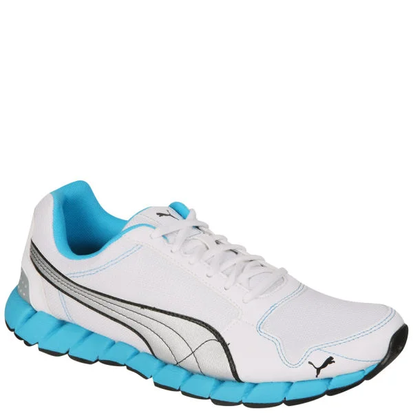 Puma Men's Kevler Runner Trainers - White/Silver/Blue - 6 - White/Silver/Blue Image 1