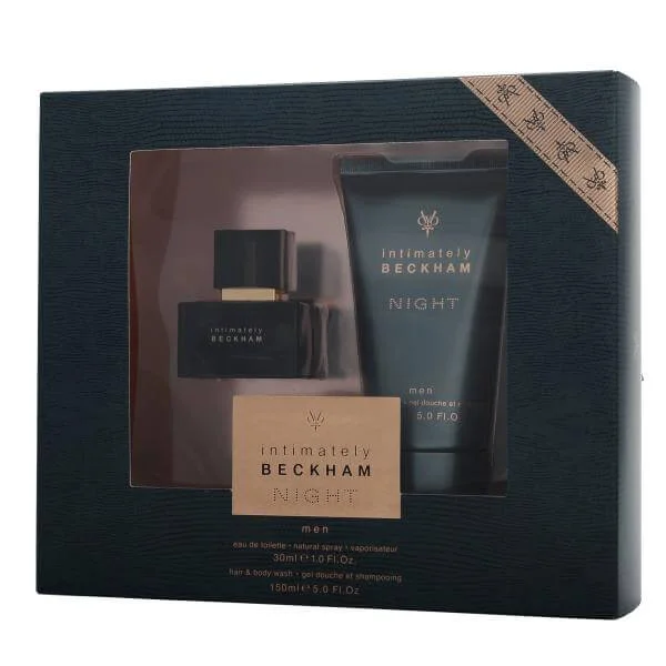 Intimately Beckham - Night for Men Gift Set (30ml Eau de Toilette with Hair and Body Wash)David Beckham - Intimatley Night Men's EDT 30ml, Hair& Body Wash 150ml Image 1
