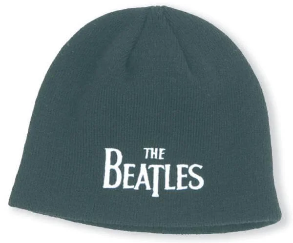 Beatles Black Drop Beanie Hat Image 1