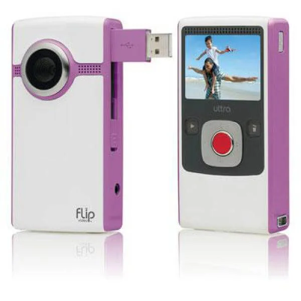 FLIP Video Ultra 2 Mini Camcorder - Pink Image 1