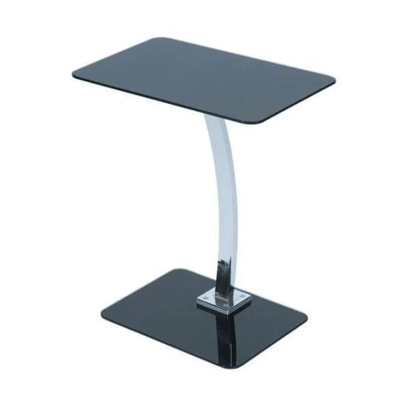 LEVV Black & Chrome Laptop Table Image 1