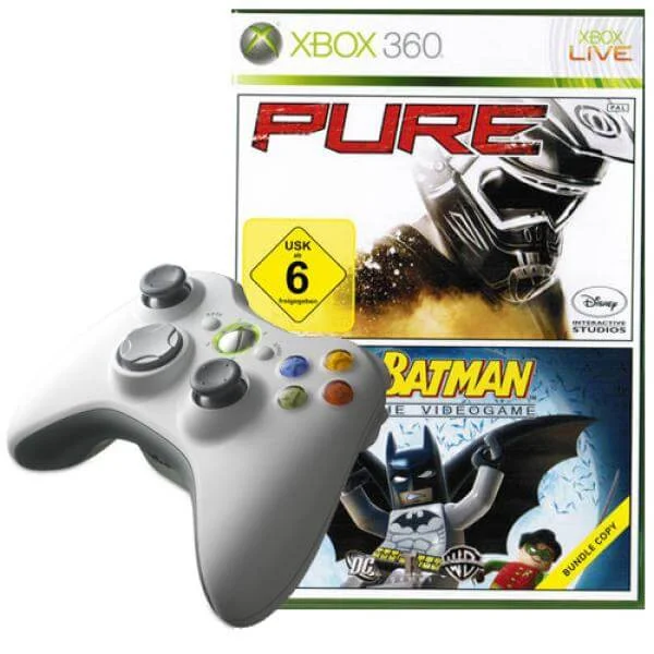 WEP: Wireless Entertainment Pack (includes White Wireless Controller, Lego Batman & Pure) Image 1