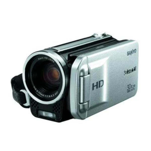 Sanyo VPC-TH1E HD Camcorder Silver/Black Image 1
