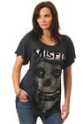House Of The Gods - Ladies Misfits T-Shirt - Washed Black - XS - Black Image 1