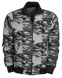 Hummel Men's Atlantic Zip Jacket - Black Camo - S - Black/Grey Image 1