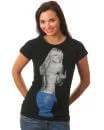 Dark Muse Ladies - Finger Girl T-Shirt -Black - S-M - Black Image 1