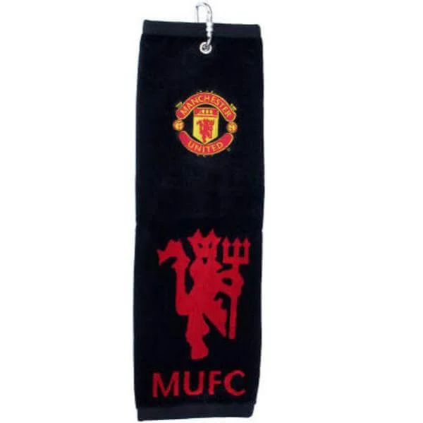 Manchester United FC Golf Tri-Fold Woven Towel Image 1