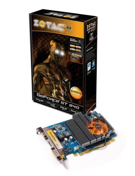 Zotac GF GT240 1GB DDR3 Graphics Card Image 1