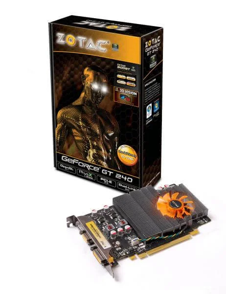Zotac GF GT240 512MB GDDR5 Graphics Card Image 1
