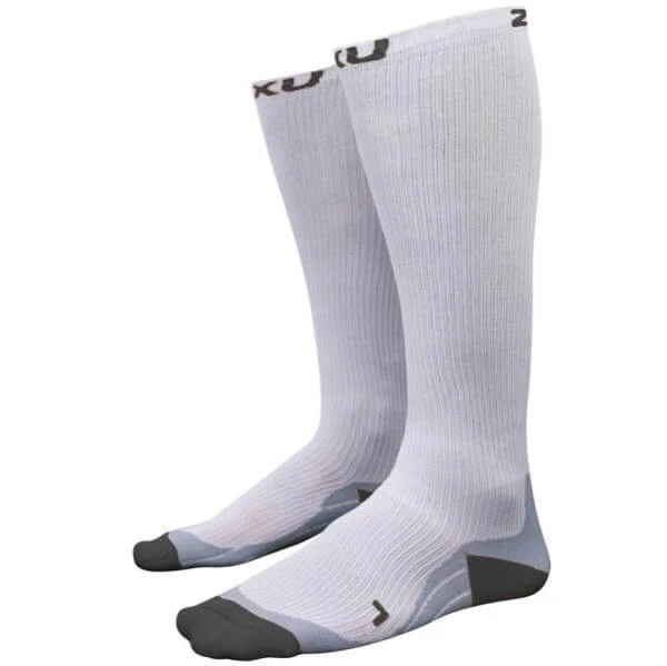 2XU Race Compression Socks - XS - White Image 1