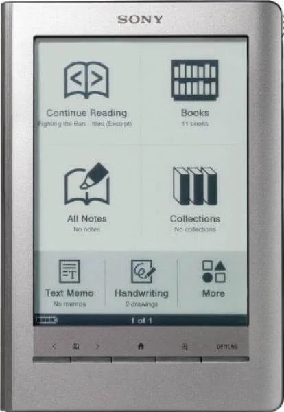 Sony PRS600S eBook Reader Touch Edition - Silver Image 1