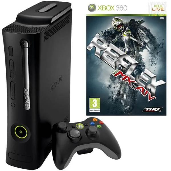 Xbox 360 Elite Console: Bundle (including MX vs ATV: Reflex & HDMI Cable) Image 1