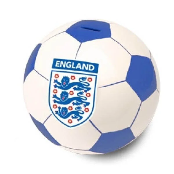 England Small Ceramic Football Money Box Image 1
