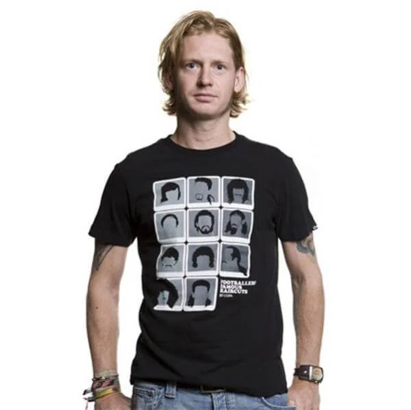 Mens Famous Haircuts T-Shirt - S - Black Image 1