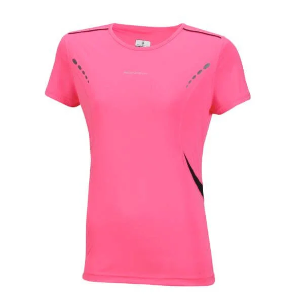 RonHill Women's Vizion S/S T-Shirt - Pink/Black - XS - Pink Image 1