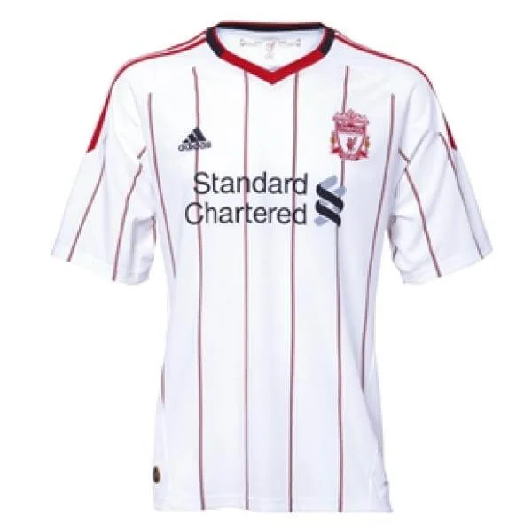 Liverpool Away Shirt 2010/11 Short Sleeve – Kids - 8 Yrs - White Image 1