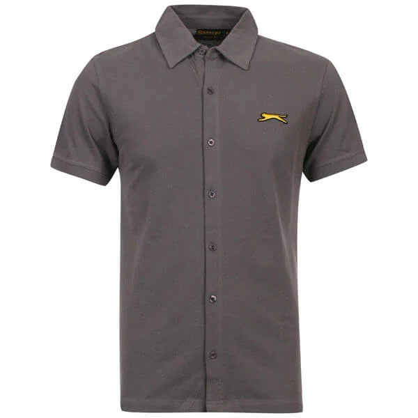 Slazenger Men's Flight S/S Shirt - S - Black Image 1