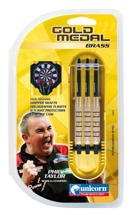 Phil Taylor Darts Gold Medal Brass 21g Image 1