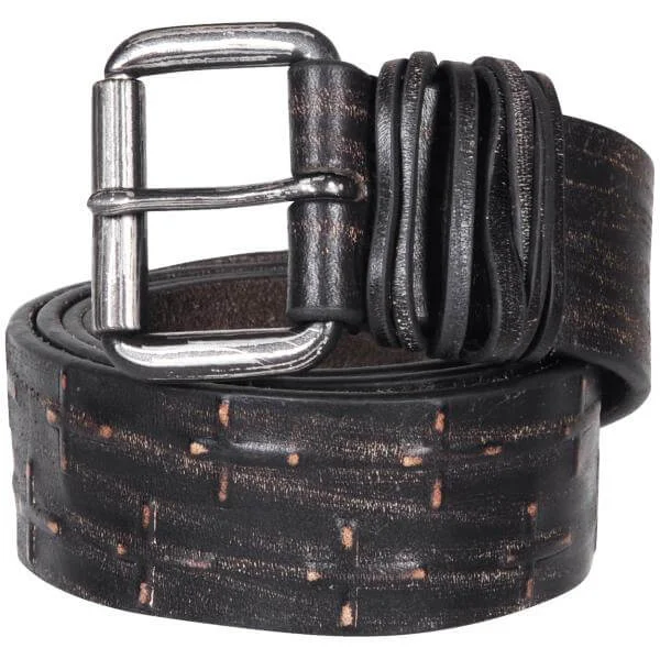 Religion deboss/emboss cross belt - S - Black Image 1