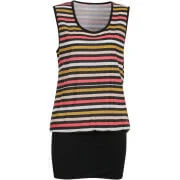 Numph Women's Anouska Stripe Dress -Mumbai Orange Stripe - M - Orange Image 1