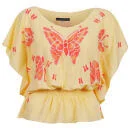 Sugarhill Boutique Women's Flutterby Top - Cream - L - Cream Image 1