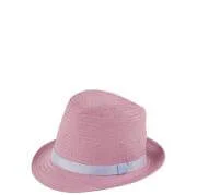 Womens Contrast trim Trilby - One Size - Heather Image 1