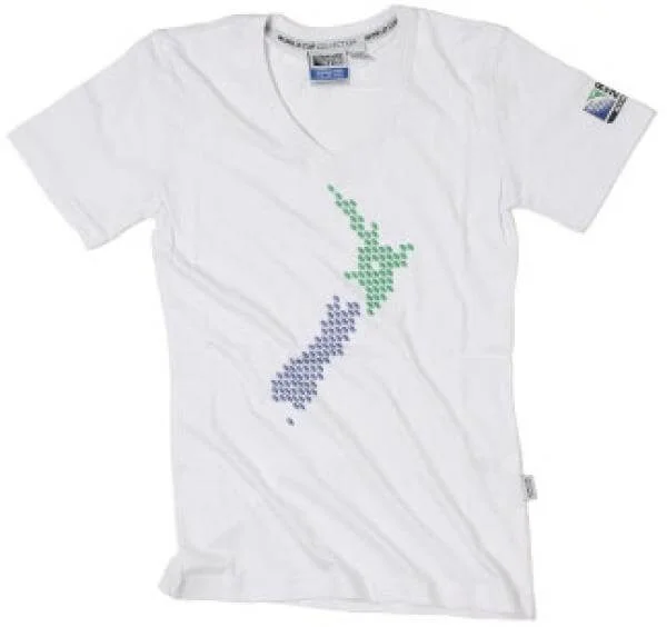 RWC 2011 Women's New Zealand Ball T-Shirt - White - 8 - White Image 1