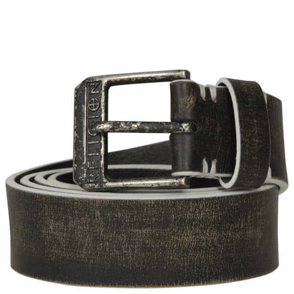Religion Skinny Leather Belt - S - Black Image 1