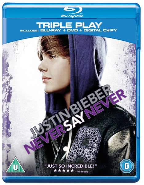 Justin Bieber: Never Say Never - Triple Play (Includes Blu-Ray, DVD and Digital Copy) Image 1