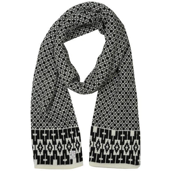 French Connection Mitten Man Scarf - One Size - Black/White Image 1