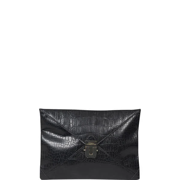 French Connection Women's Sneaky Croc Clutch Bag Image 1