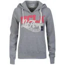 UCLA Women's Moreno Applique Hooded Sweatshirt - Grey Marl - S - Grey Image 1