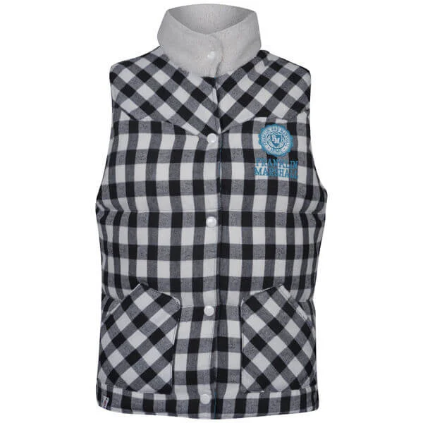 Franklin and Marshall Women's Reversible Gilet - Peacock - 6 - Blue Image 1