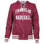 Franklin and Marshall Women's Zip Thru Windcheater - Ikat - XS - Red Image 1