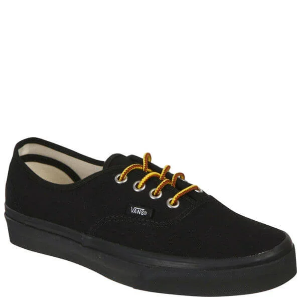 Vans Authentic 10oz Canvas Trainer - Black - 4 - Black Image 1
