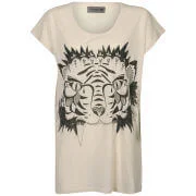nümph Womens Lemoni Print T-Shirt - Medium - XS - Nude Image 1