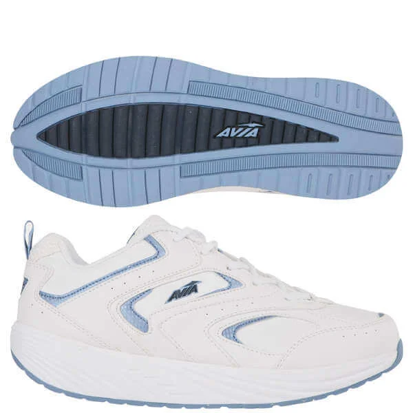Avia Women's A395W Athletic Shoes - White/Blue - 3.5 (6 US) - White/Blue Image 1