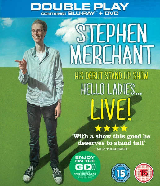 Stephen Merchant Live: Hello Ladies - Double Play (Blu-Ray and DVD) Image 1
