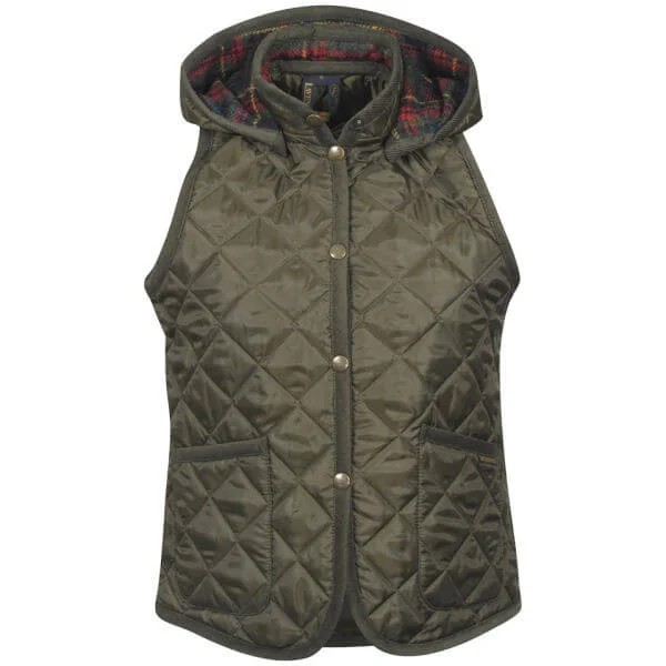 Lavenham Women's Mickfield Gilet - Spruce/Red Plaid - 8 - Green Image 1