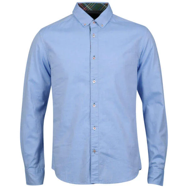 Jack & Jones Men's Premium Contrast Detail Shirt - Pale Blue - S - Pale Blue Image 1
