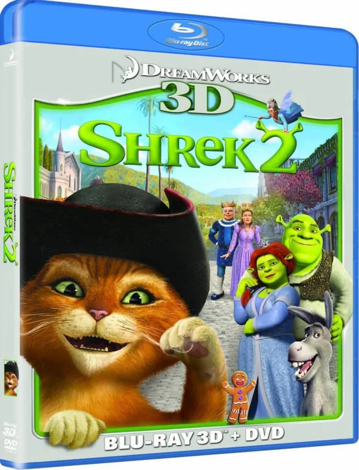 Shrek 2 3D (3D Blu-Ray, 2D Blu-Ray and DVD) Image 1